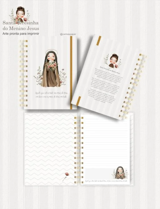 kit Digital Ilustrações Santa Teresinha 3 - Carinas - Imagem 7