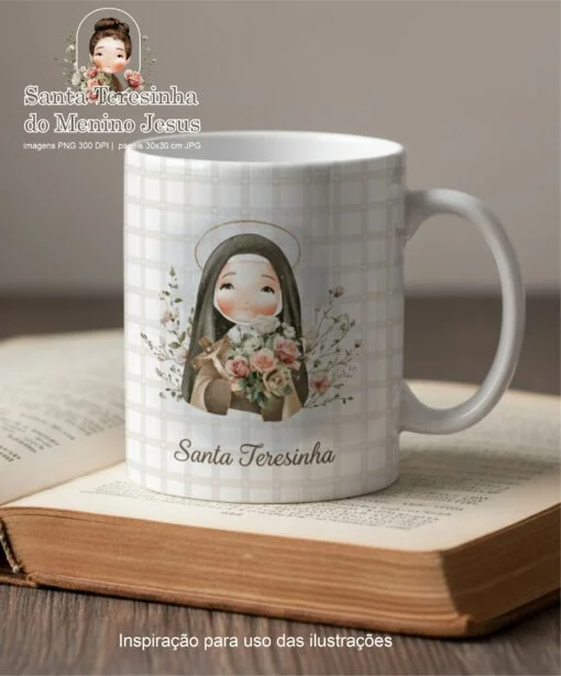 kit Digital Ilustrações Santa Teresinha 3 - Carinas - Imagem 2
