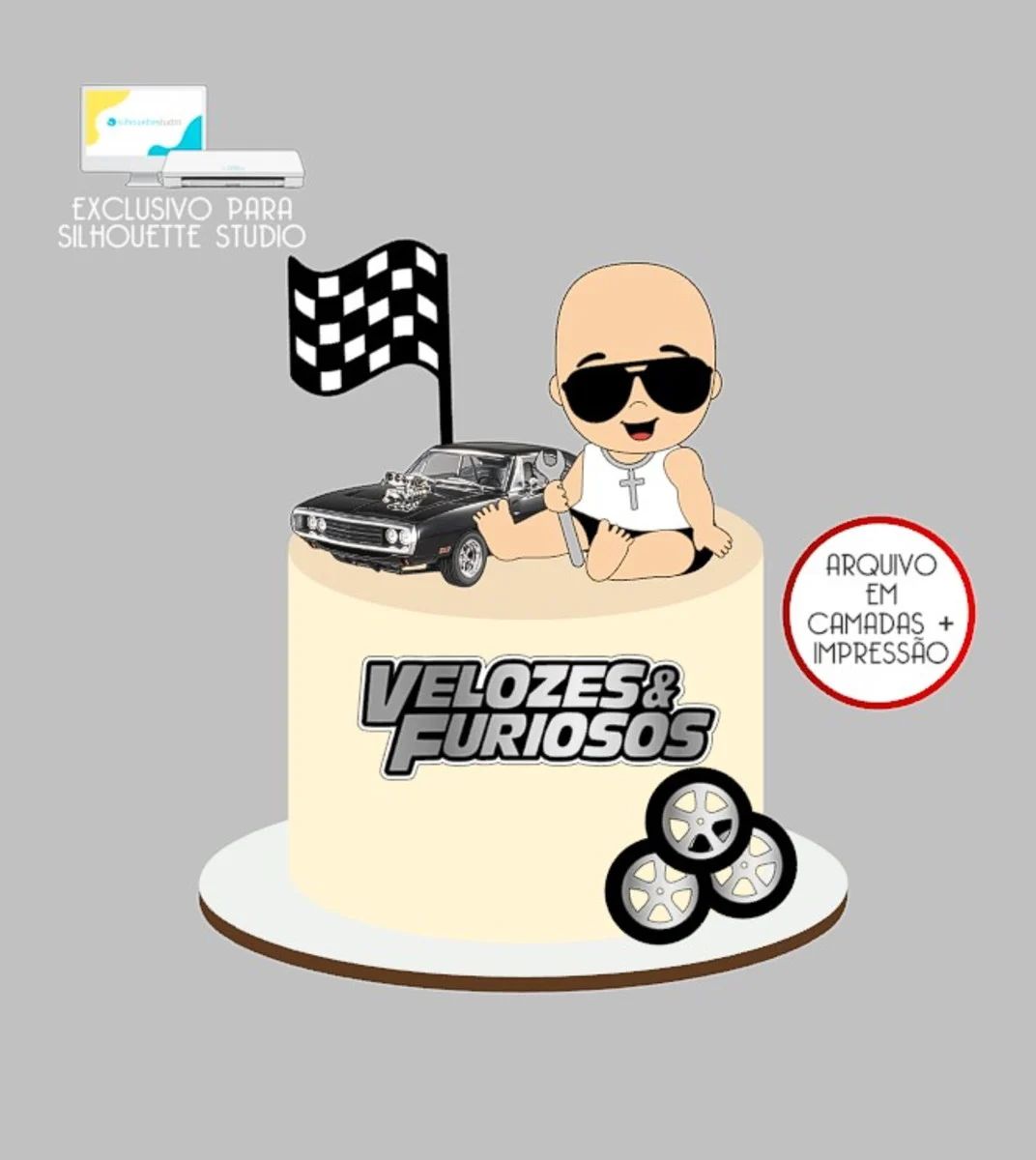 Velozes e Furiosos Toretto Baby – Topo de Bolo