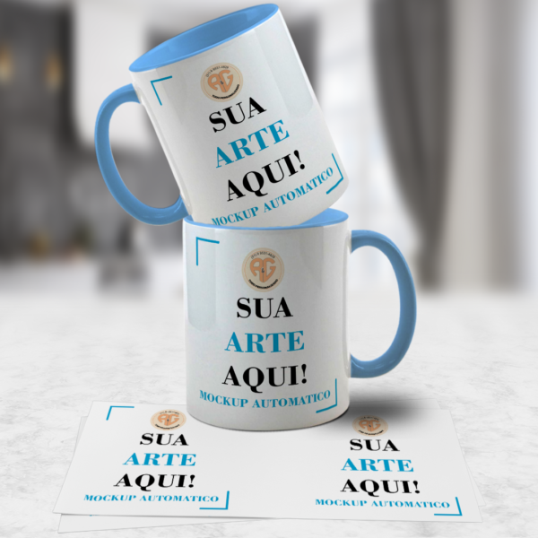 Mockup Automátizado para Caneca 8- PSD