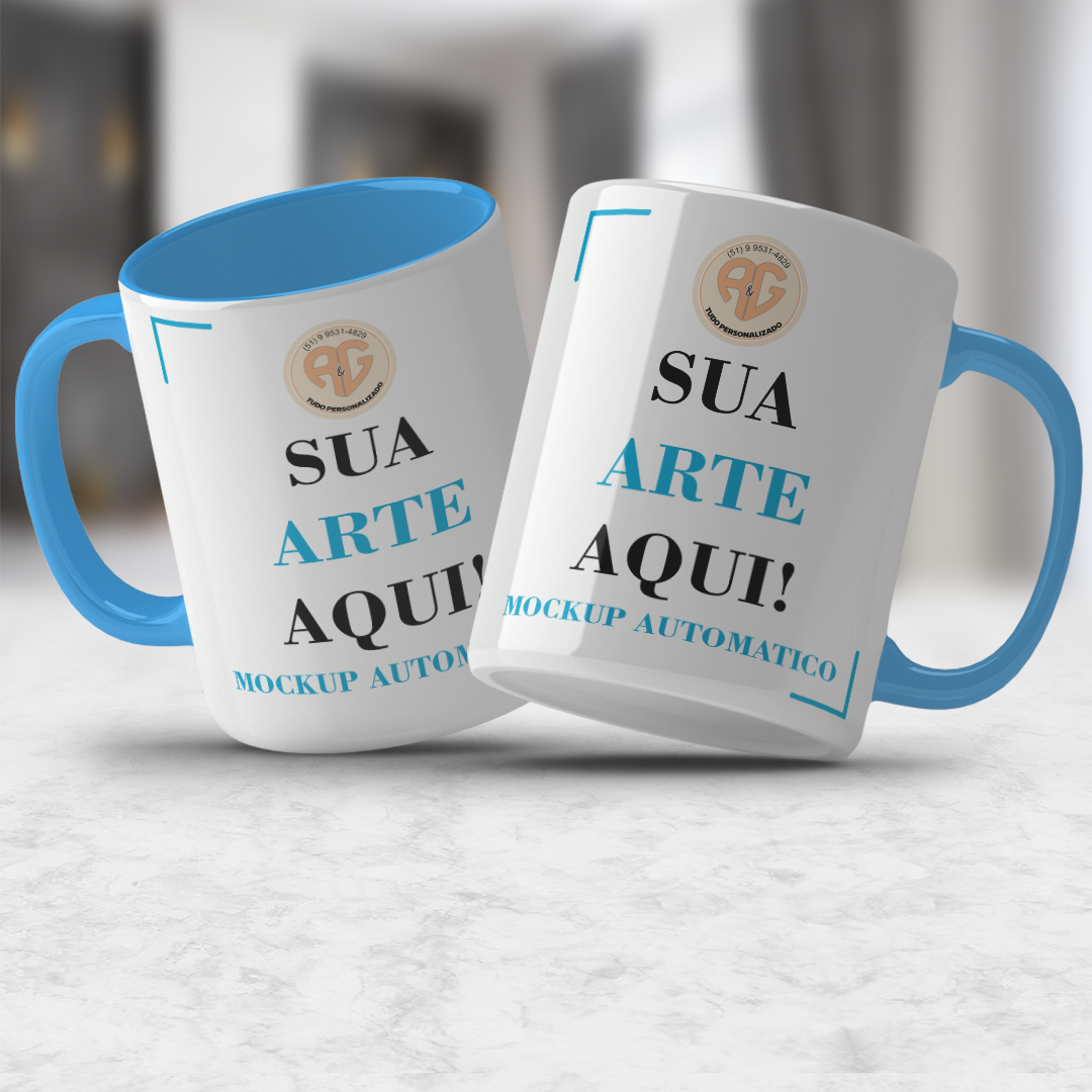 Mockup Automátizado para Caneca 9- PSD