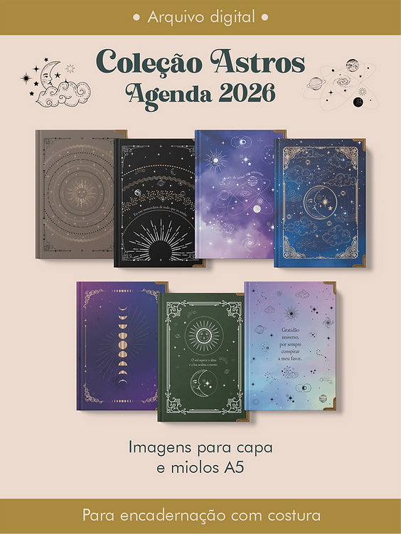 Arquivo Agenda Coleção Astros Costura - Perfeito Miolo