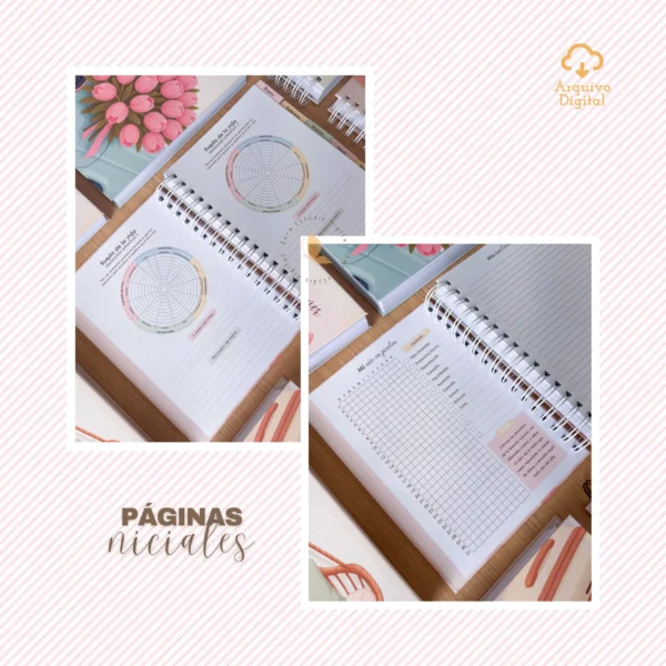 Planner semanal A5 2026 – 2 EN 1 - Español (8 colores) - Sara - Imagem 12