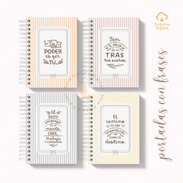 Planner semanal A5 2026 – 2 EN 1 - Español (8 colores) - Sara - Imagem 11