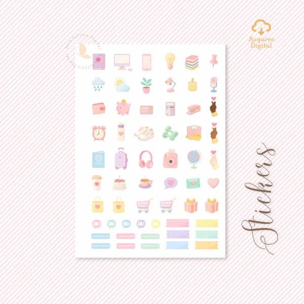 Planner semanal A5 2026 – 2 EN 1 - Español (8 colores) - Sara - Imagem 7