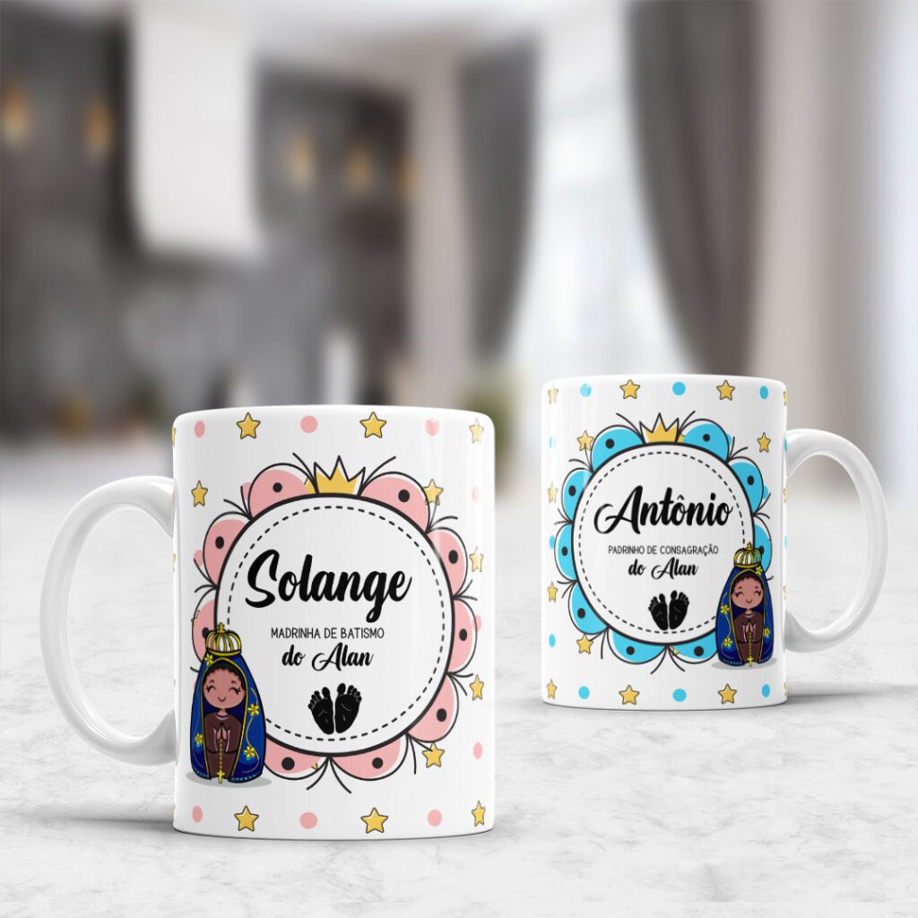 Convite Padrinhos – Arte Avulsa Caneca