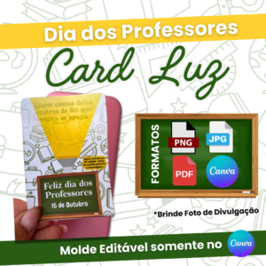 Molde Card Mágico Luz Dia dos Professores