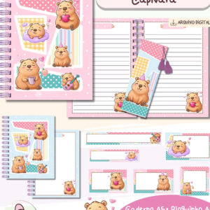 Combo Escolar Capivara - bia shaina