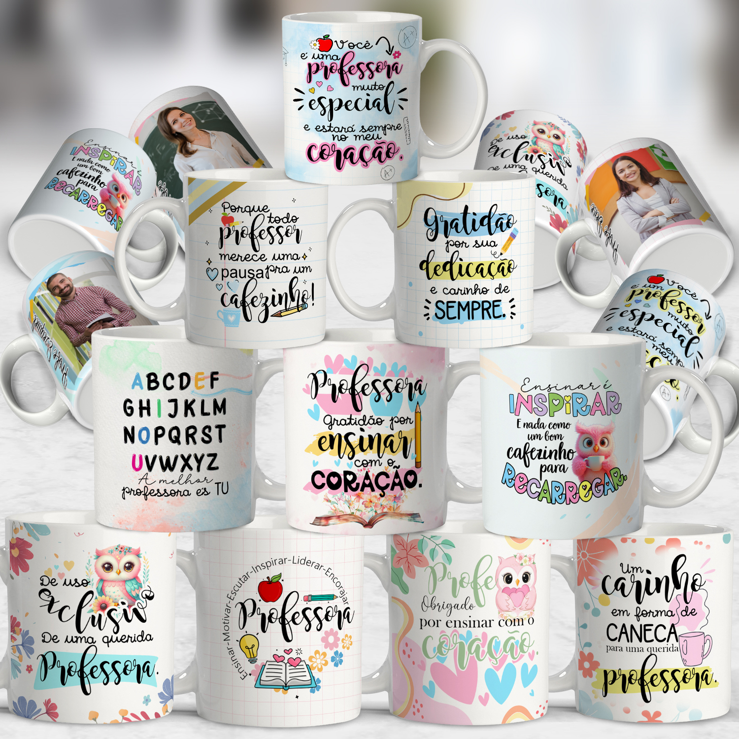 Artes Caneca Dia dos Professores 2025 - ADILSON