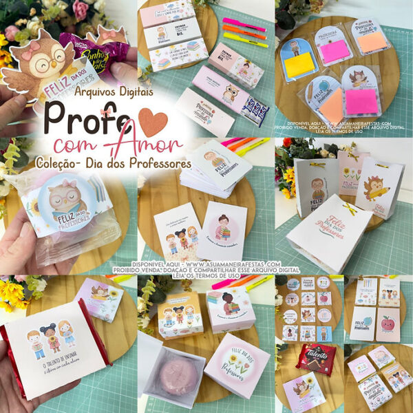 Combo – Dia dos Professores – Profe Com Amor (A Sua Maneira Festas)