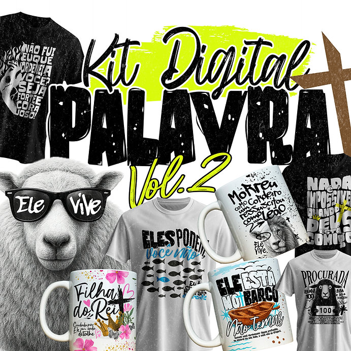 KIT DIGITAL PALAVRA VOL 2 - ABACAXI SUBLIMÁTICO