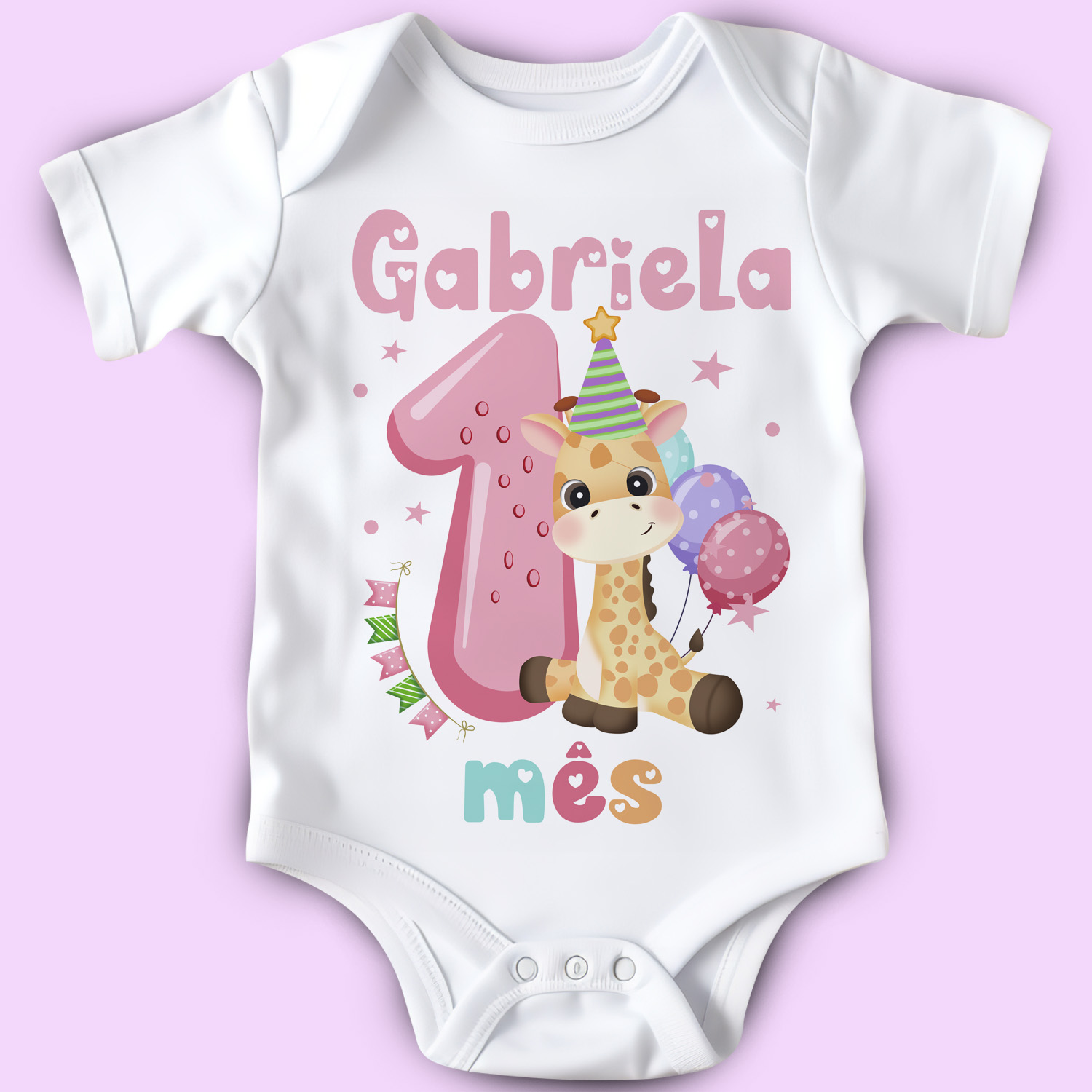 Artes para Body Mêsversário - Adilson