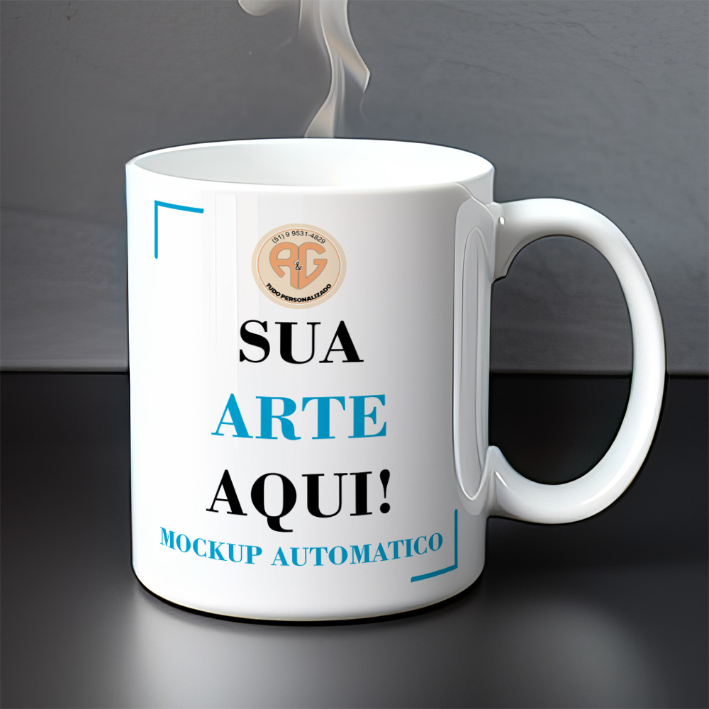 Mockup Automátizado para Caneca 10- PSD