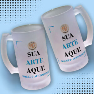Mockup Automátizado para Caneca de Chopp - PSD