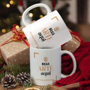 Mockup para Caneca Natal - PSD