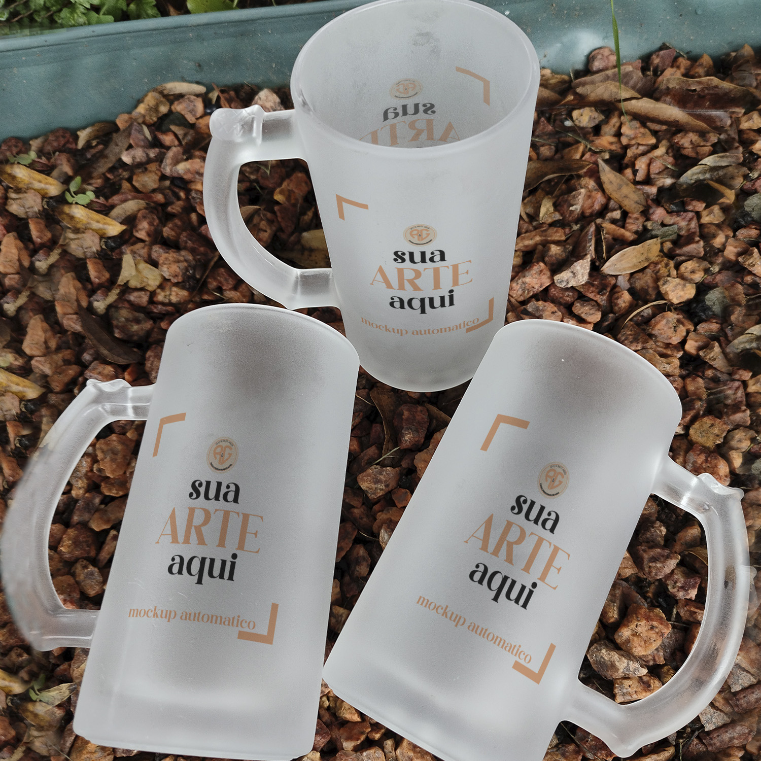 Mockup Automátizado realista caneca de chopp