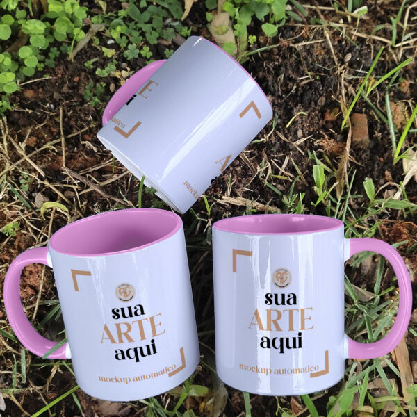 Mockup Automátizado para Caneca Colorido- PSD