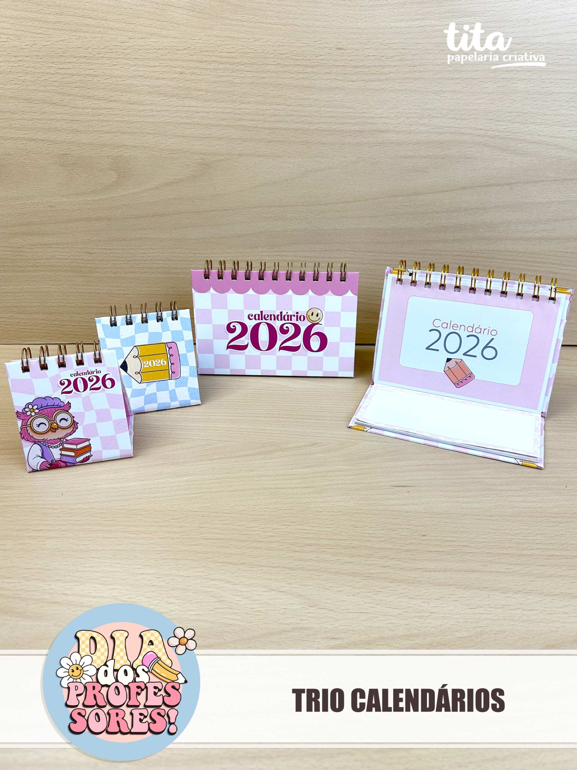 Professores 2025 – Trio Calendário 2026 (Tita)