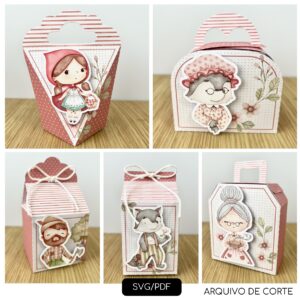 CHAPEUZINHO VERMELHO AQUARELA - KIT FESTA