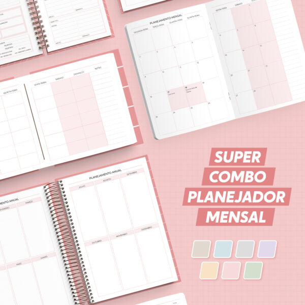 SUPER COMBO – Planejador mensal 2025 (Nilmara)