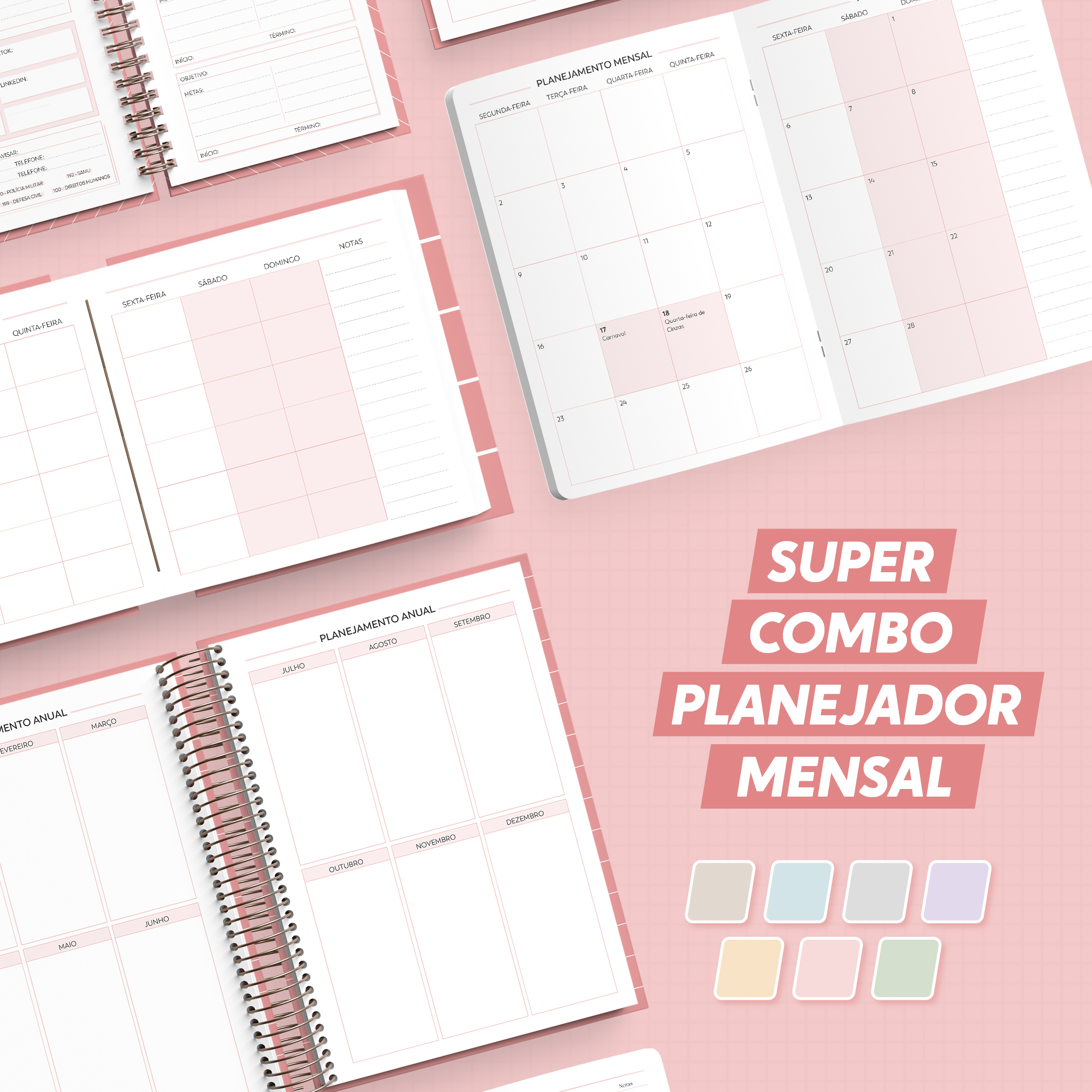 SUPER COMBO – Planejador mensal 2025 (Nilmara)