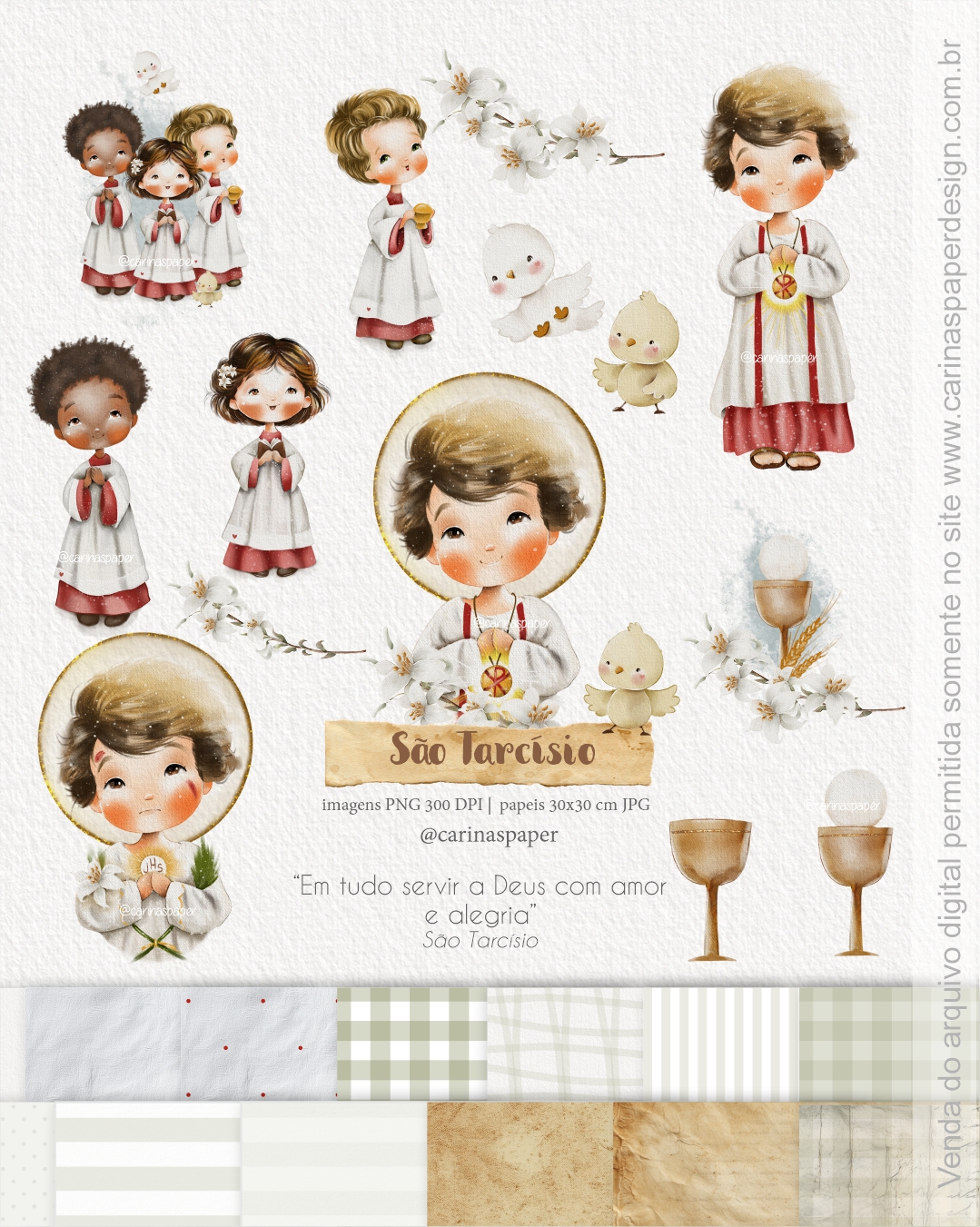 Ilustrações São Tarcísio – Kit Digital