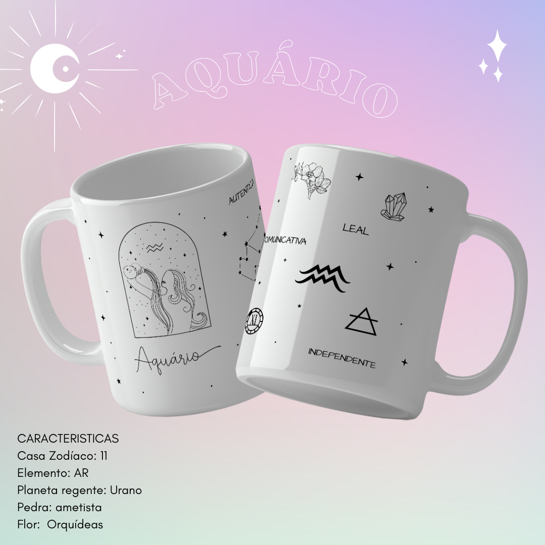 KIT Artes para Canecas- Signos - Gabriella Cravo e Canecas - Imagem 4