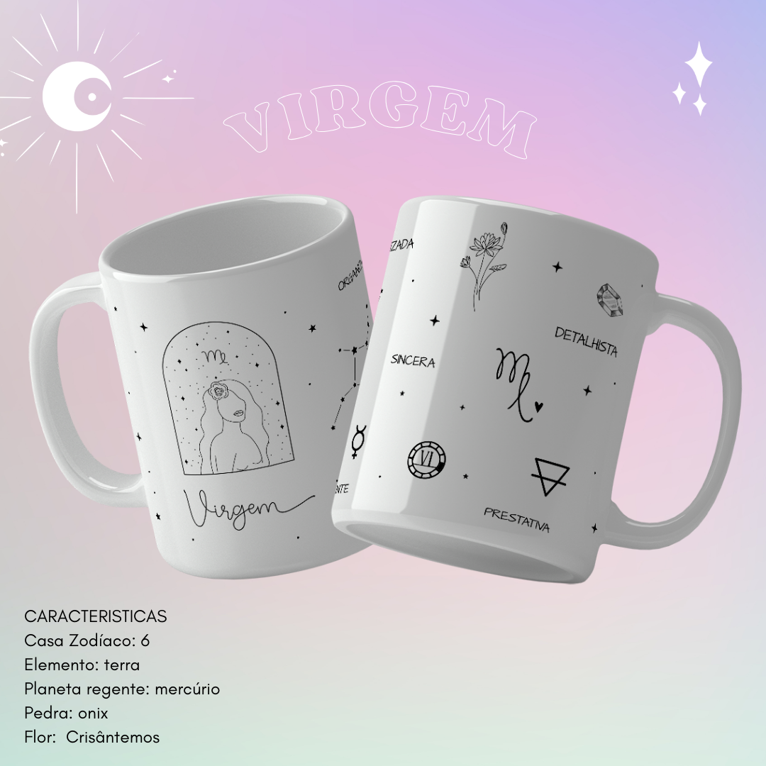 KIT Artes para Canecas- Signos - Gabriella Cravo e Canecas - Imagem 5