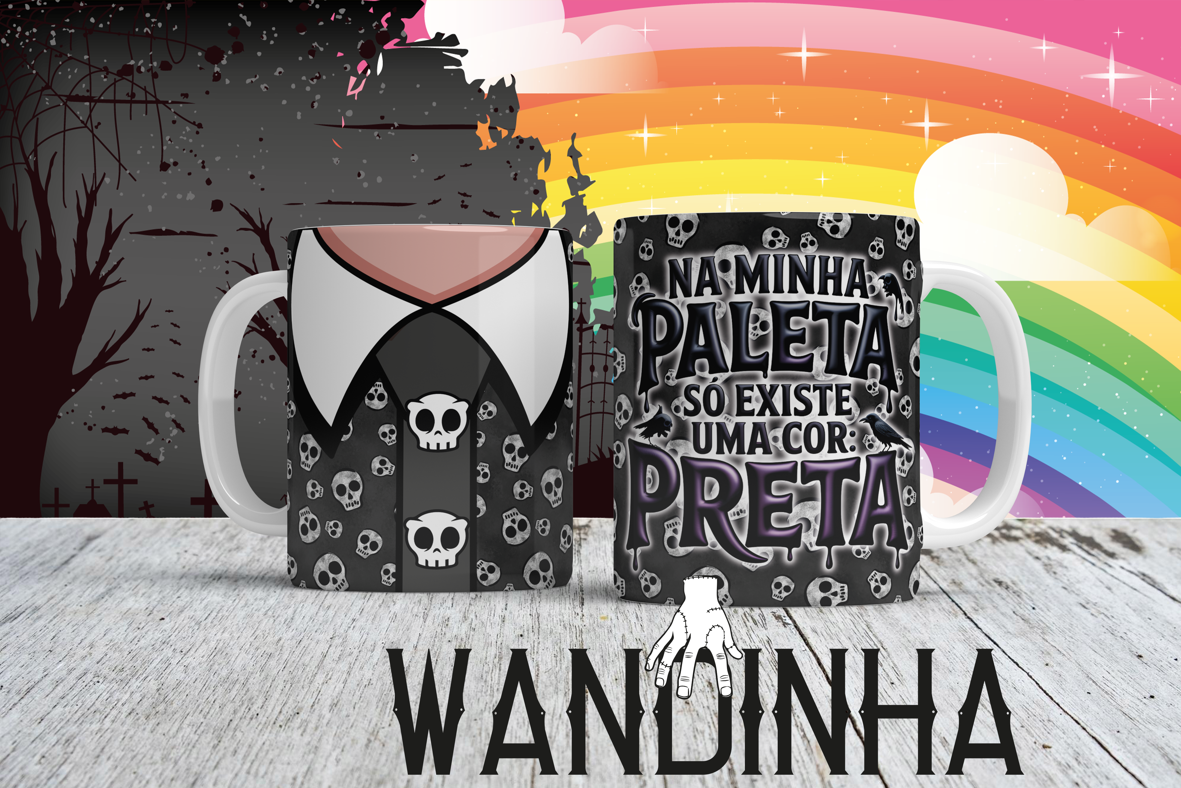 Wandinha 2025 - artes para caneca - Imagem 5