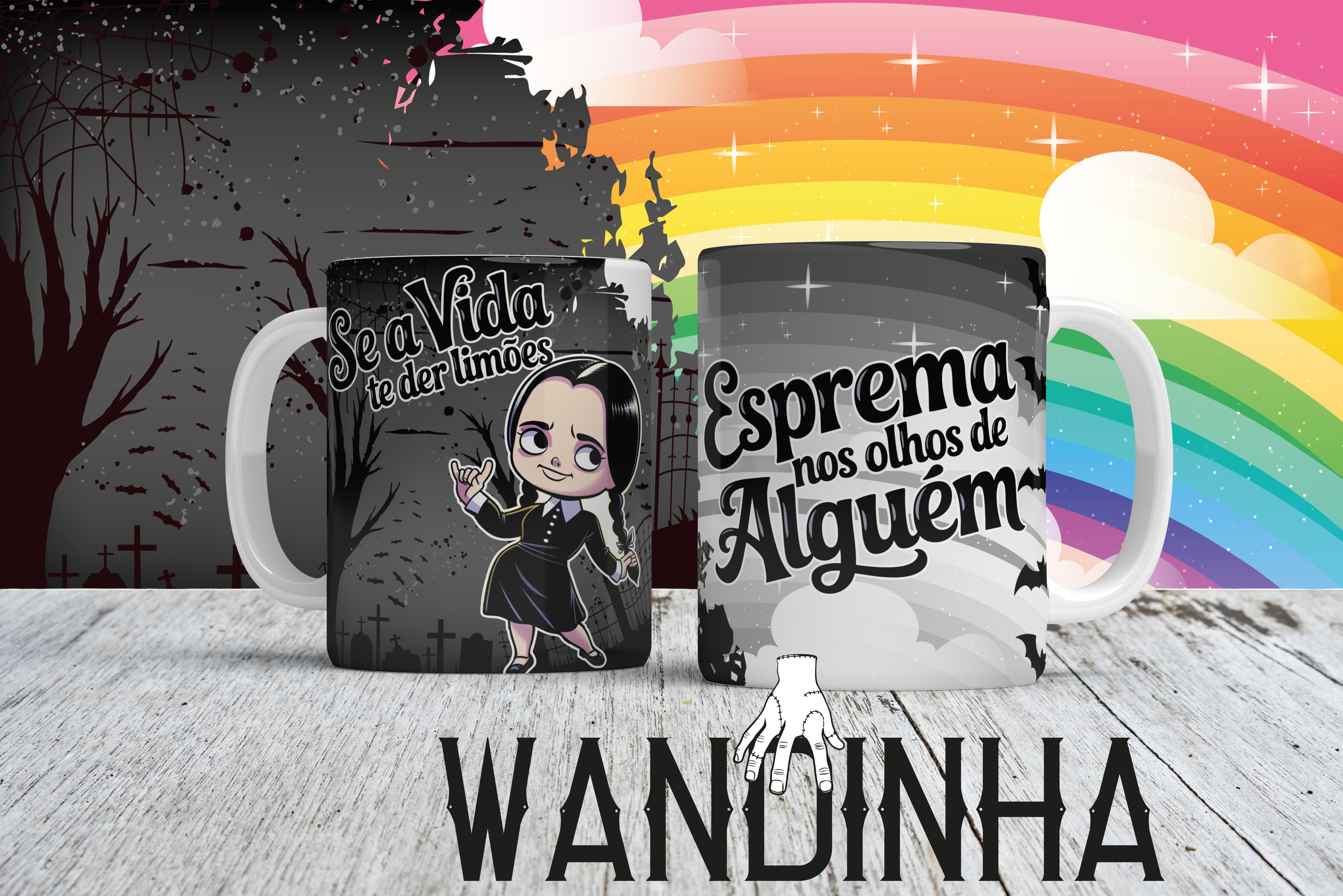 Wandinha 2025 - artes para caneca - Imagem 2