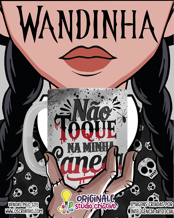 Wandinha 2025 - artes para caneca