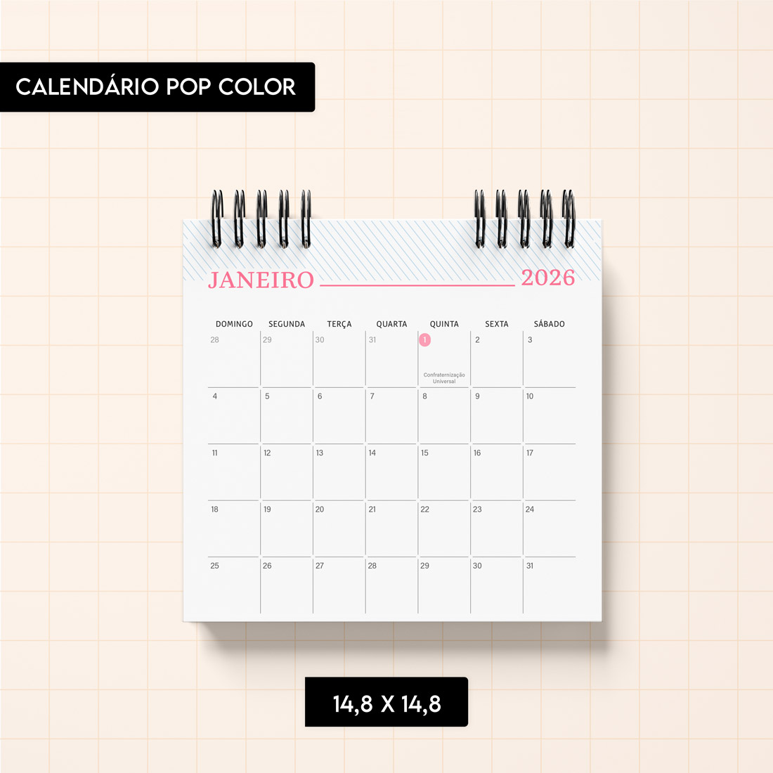 Calendário Pop Color 2026 - Trilha de Papel - Imagem 10