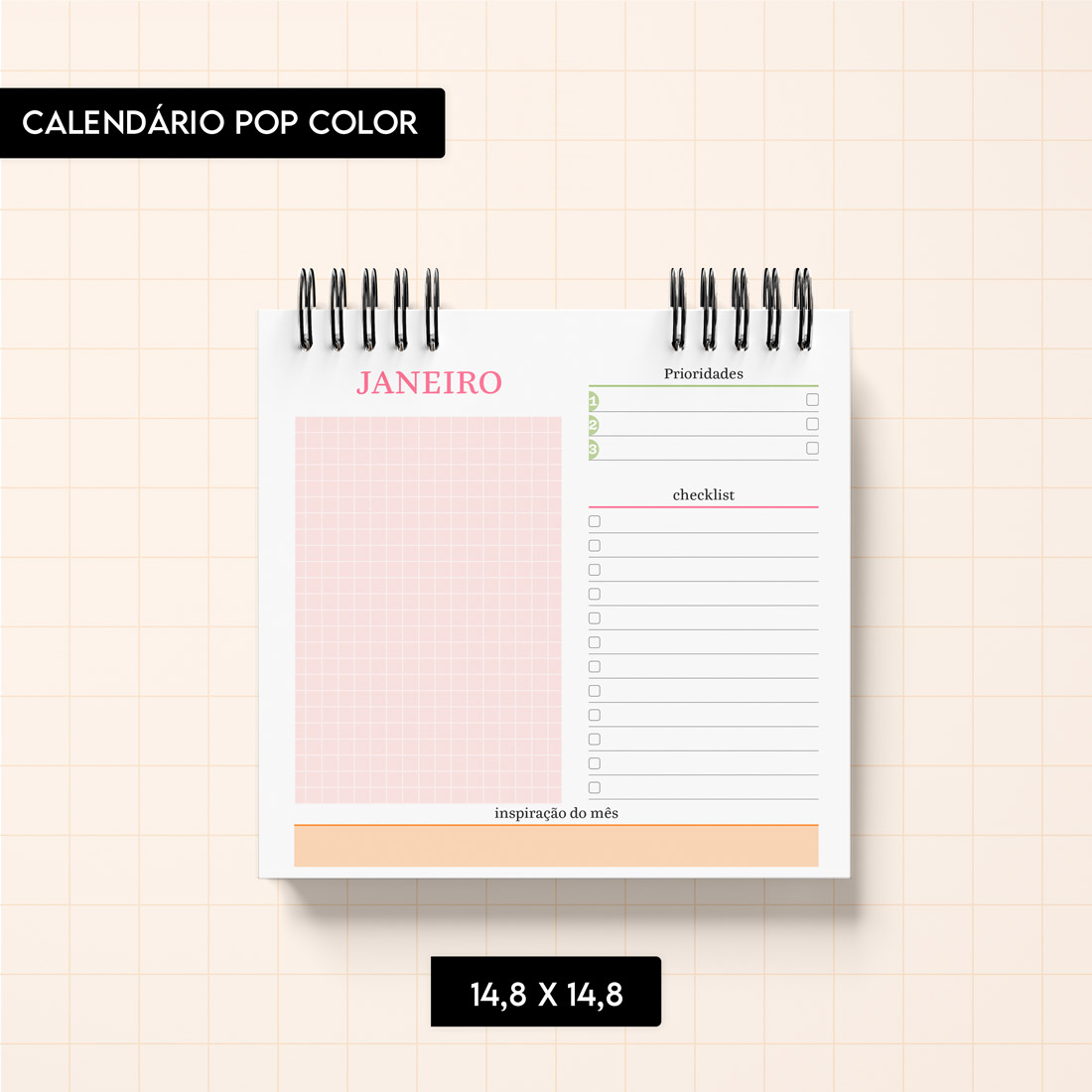 Calendário Pop Color 2026 - Trilha de Papel - Imagem 9