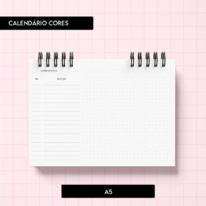 Arquivo digital – Calendário Cores 2026 - Trilha de Papel