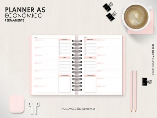 COMBO Planners Datados – Big | A5 | Slim + Capas e Divisórias -Moldes da Lê - Imagem 3