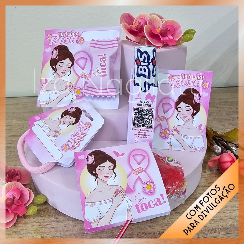 Kit 8 mimos – Outubro rosa - Iza - Imagem 2