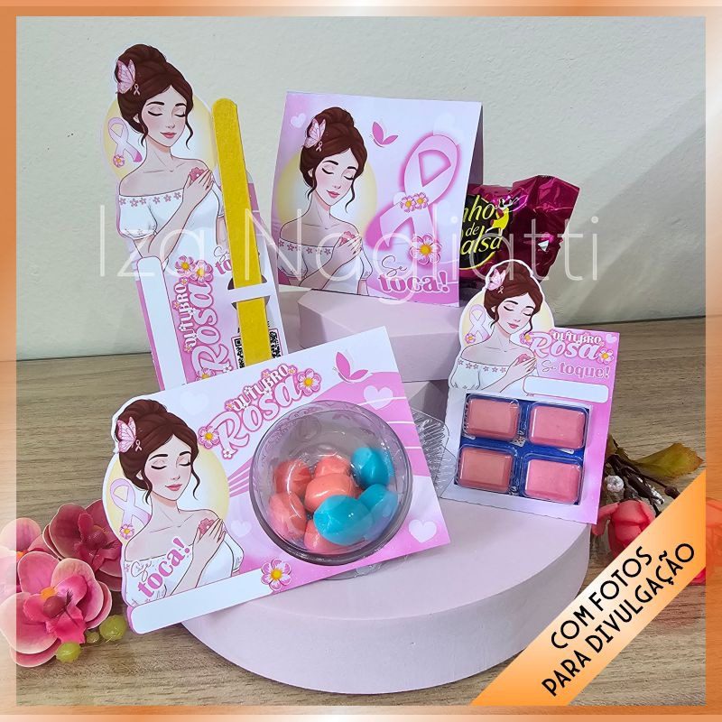 Kit 8 mimos – Outubro rosa - Iza - Imagem 3