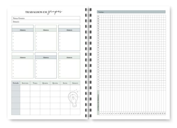 Miolo Planner Professor 2026 (Trilha do Papel) - Imagem 3