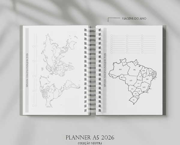 Planner A5 Neutro 2026 (Estúdio G19) - Imagem 7