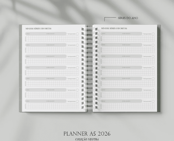 Planner A5 Neutro 2026 (Estúdio G19) - Imagem 2