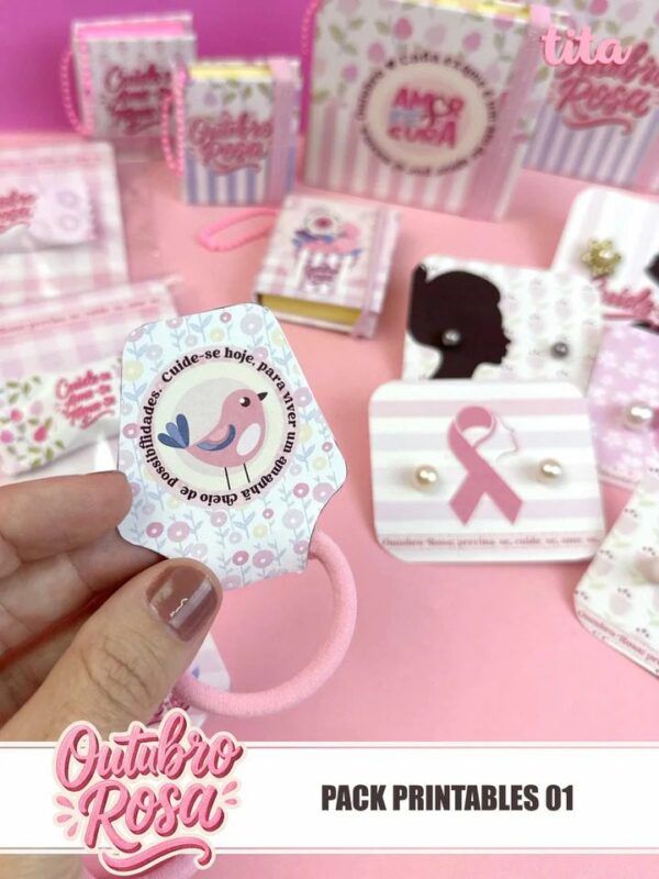Outubro Rosa 2025 – Kit Printables 01 (Tita) - Imagem 5