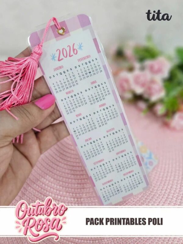 Outubro Rosa 2025 – Kit Printables 2 Polly (Tita) - Imagem 5