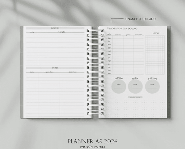 Planner A5 Neutro 2026 (Estúdio G19) - Imagem 11