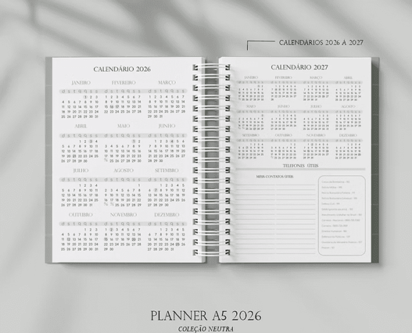 Planner A5 Neutro 2026 (Estúdio G19) - Imagem 10