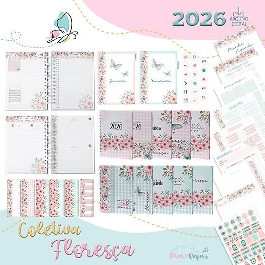 Coletiva Floresça – Completa (Mari Papers)