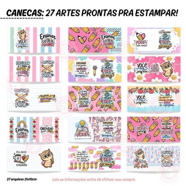 27 Artes CANECAS Professores 2025 (Pandoca) - Imagem 3