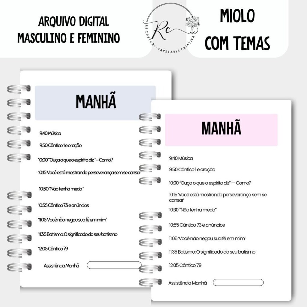 Miolo Neutro Assembleia de Circuito 2025/2026 – FEMININO E MASCULINO C/TEMA (Re Castori) - Imagem 4