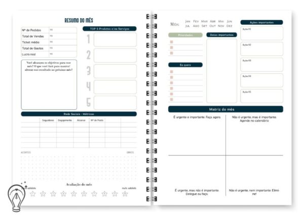 Miolo Planner Empreendedor(a) Permanente (Trilha do Papel) - Imagem 6