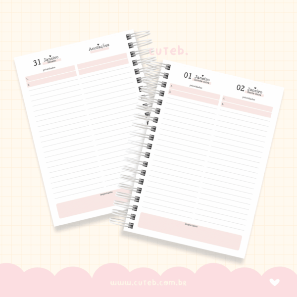 Combo Agendas 2026 (CUTE B) - Imagem 8