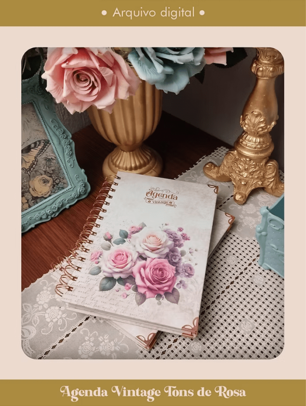 Capas Coleção Vintage Tons de Rosa (Perfeito Miolo) - Imagem 3